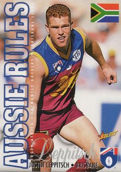 1998 Select Ansett Australia Cup Game Day #NNO Justin Leppitsch Front